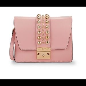 Valentino by Mario Valentino Studded Leather Crossbody Bag